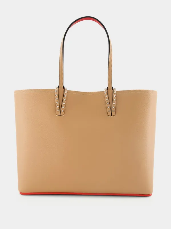 Cabata Nude Leather Tote Bag sold by Fashion Clinic