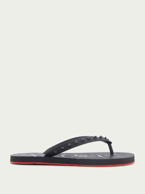 Loubi Flip rubber flip-flops made by Christian Louboutin
