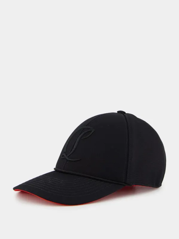 Mooncrest Cotton Baseball Cap made by Christian Louboutin