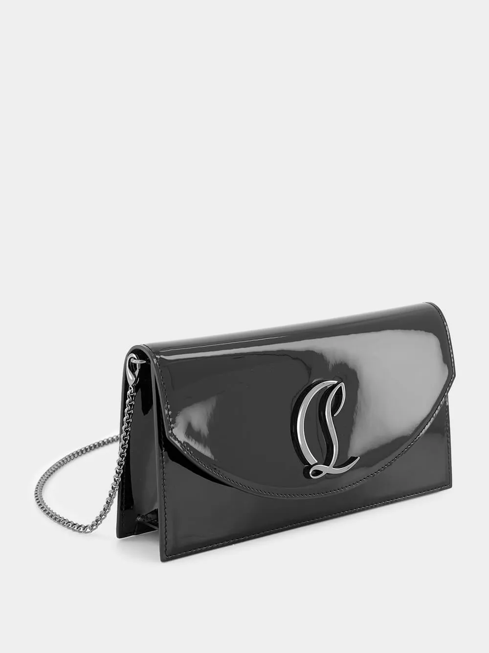 Loubi54 Black Leather Clutch sold by Fashion Clinic product image thumbnail 3