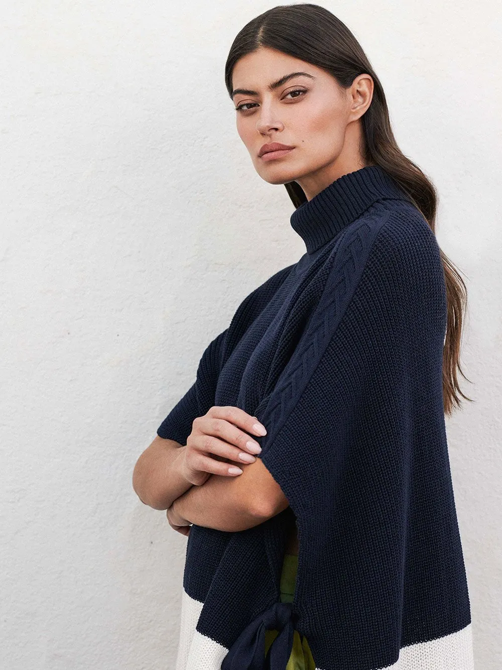 Paola Striped Poncho sold by Fashion Clinic product image thumbnail 4