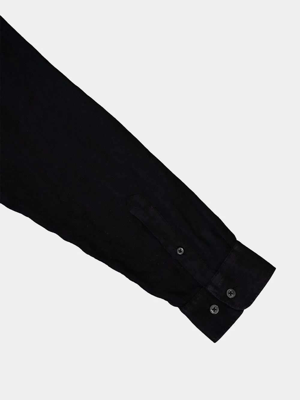 Black Linen Shirt sold by Fashion Clinic product image thumbnail 4