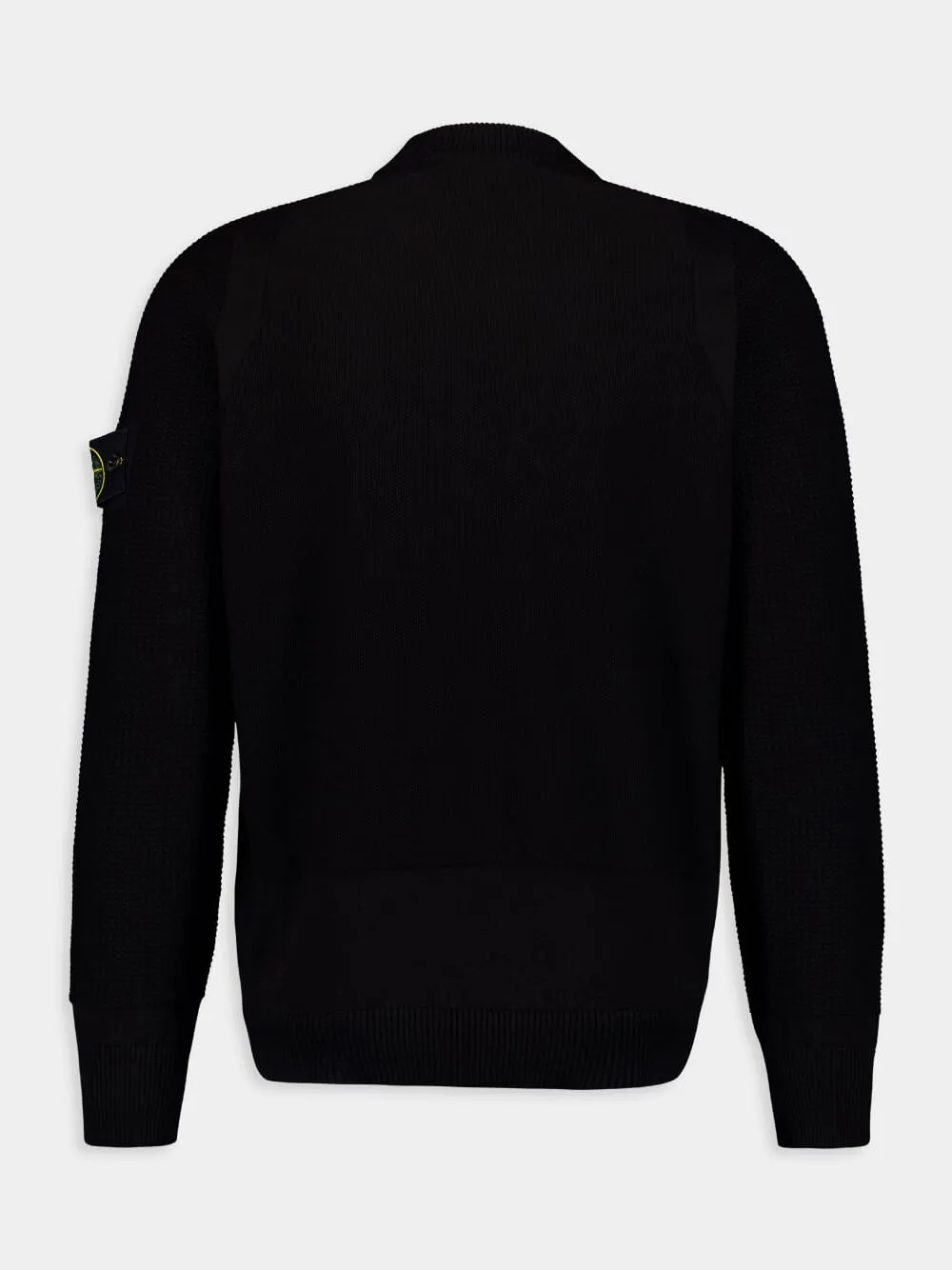 Black Organic Cotton Crewneck Knit sold by Fashion Clinic product image thumbnail 2