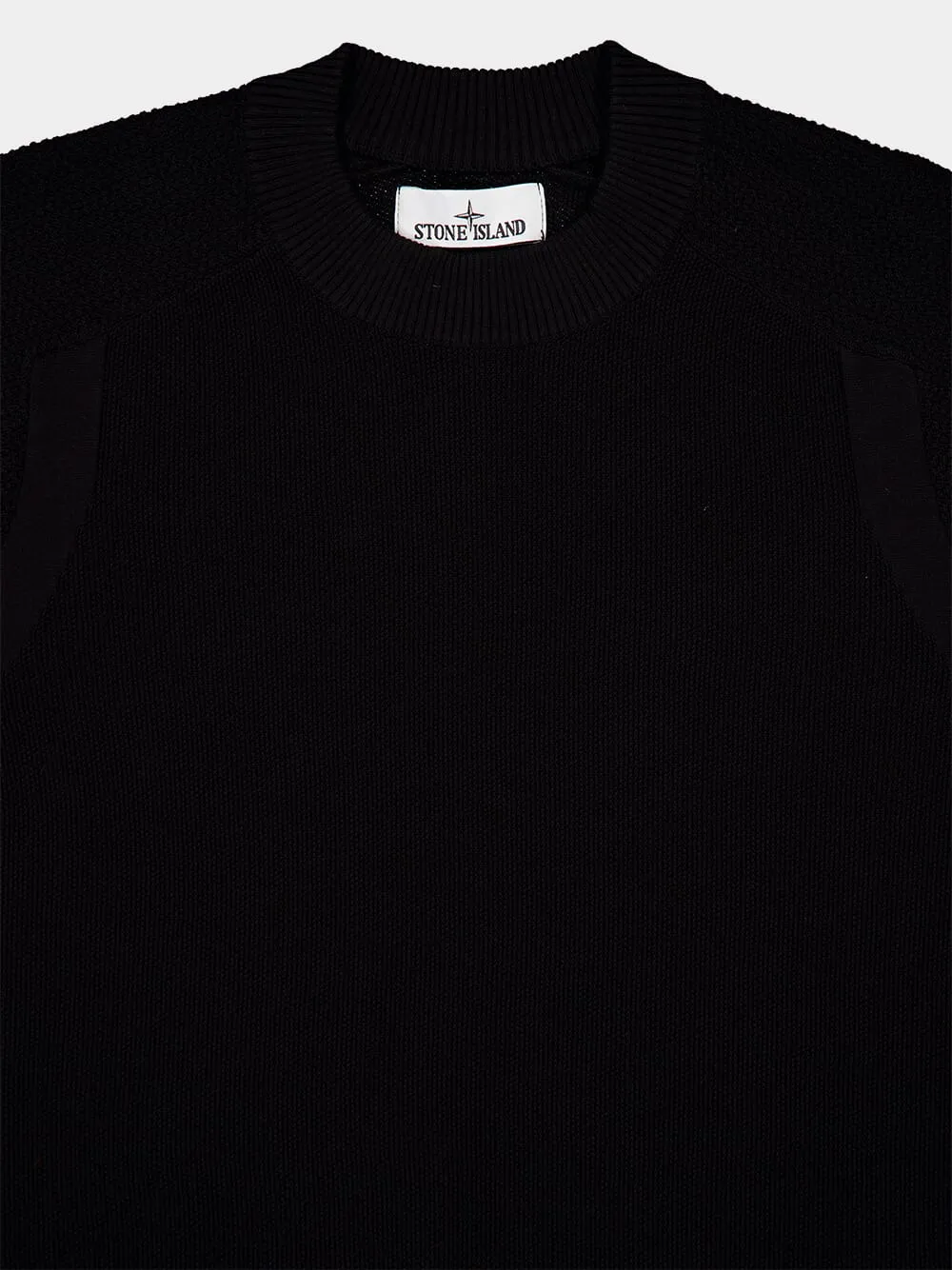 Black Organic Cotton Crewneck Knit sold by Fashion Clinic product image thumbnail 3