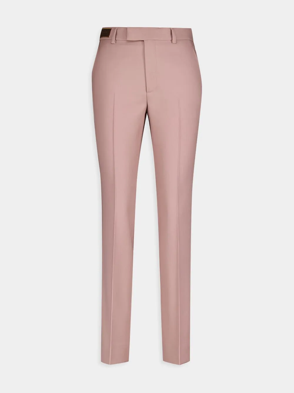 Horsebit-Label Wool Trousers sold by Fashion Clinic