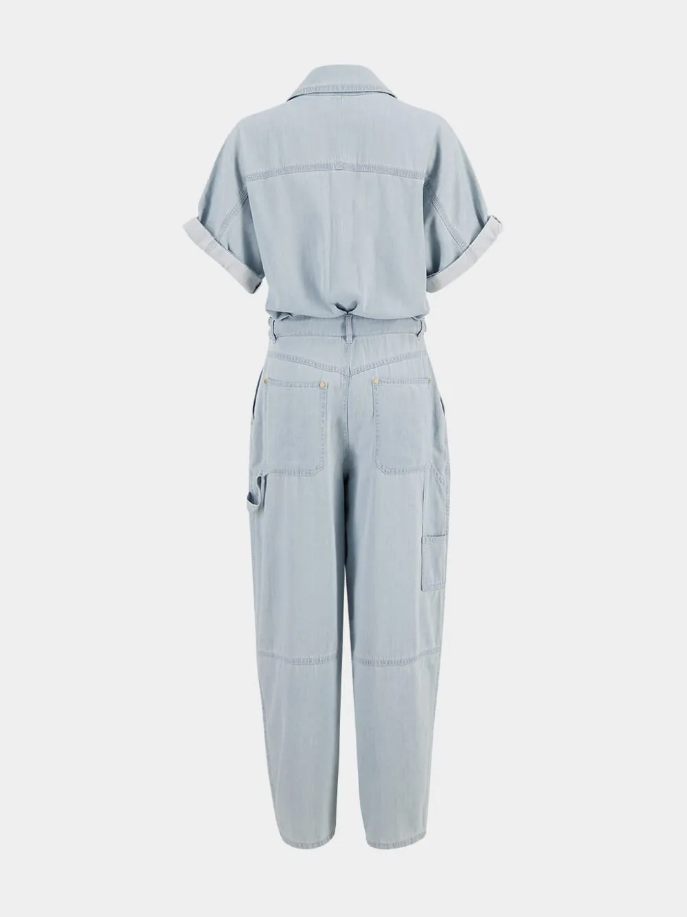 Light Blue Acacia Denim Boilersuit Jumpsuit sold by Fashion Clinic product image thumbnail 2