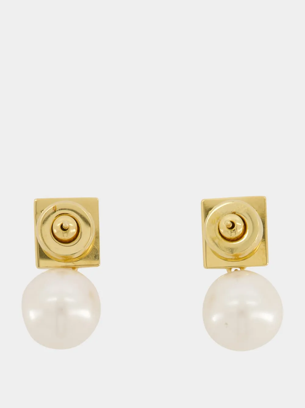 Gold 4G Earrings with Pearls sold by Fashion Clinic product image thumbnail 2