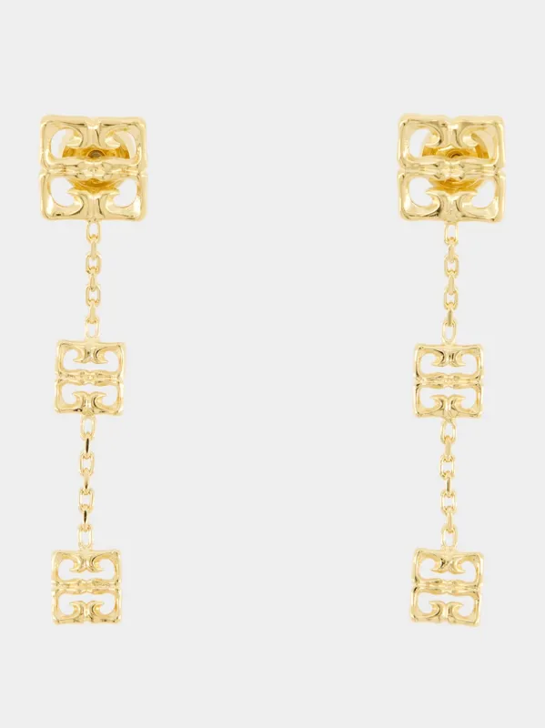 Gold 4G Liquid Multi-Pendant Earrings sold by Fashion Clinic