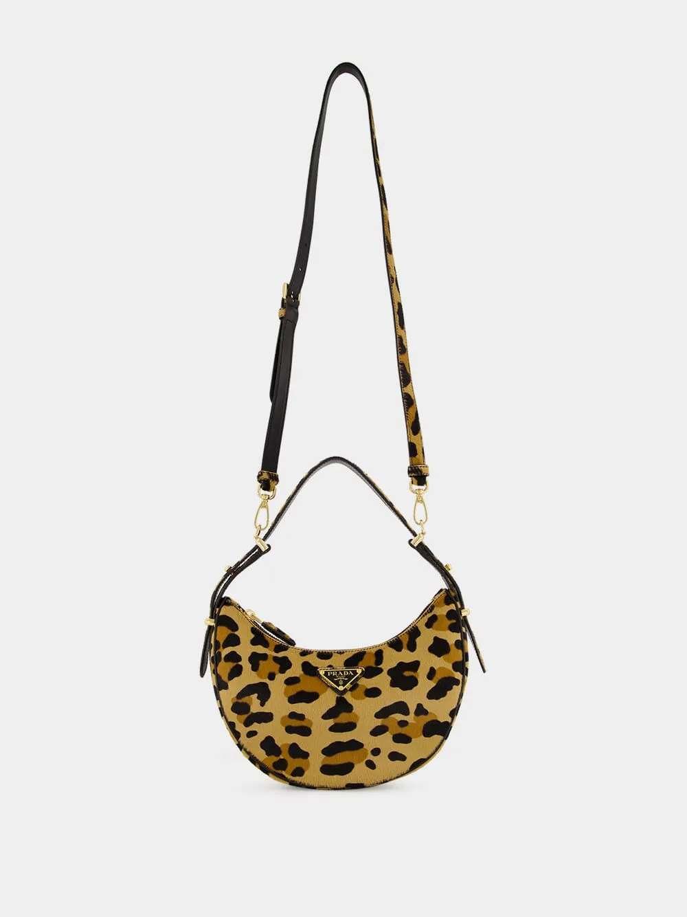 Leopard Print Arqué Leather Shoulder Bag sold by Fashion Clinic product image thumbnail 2