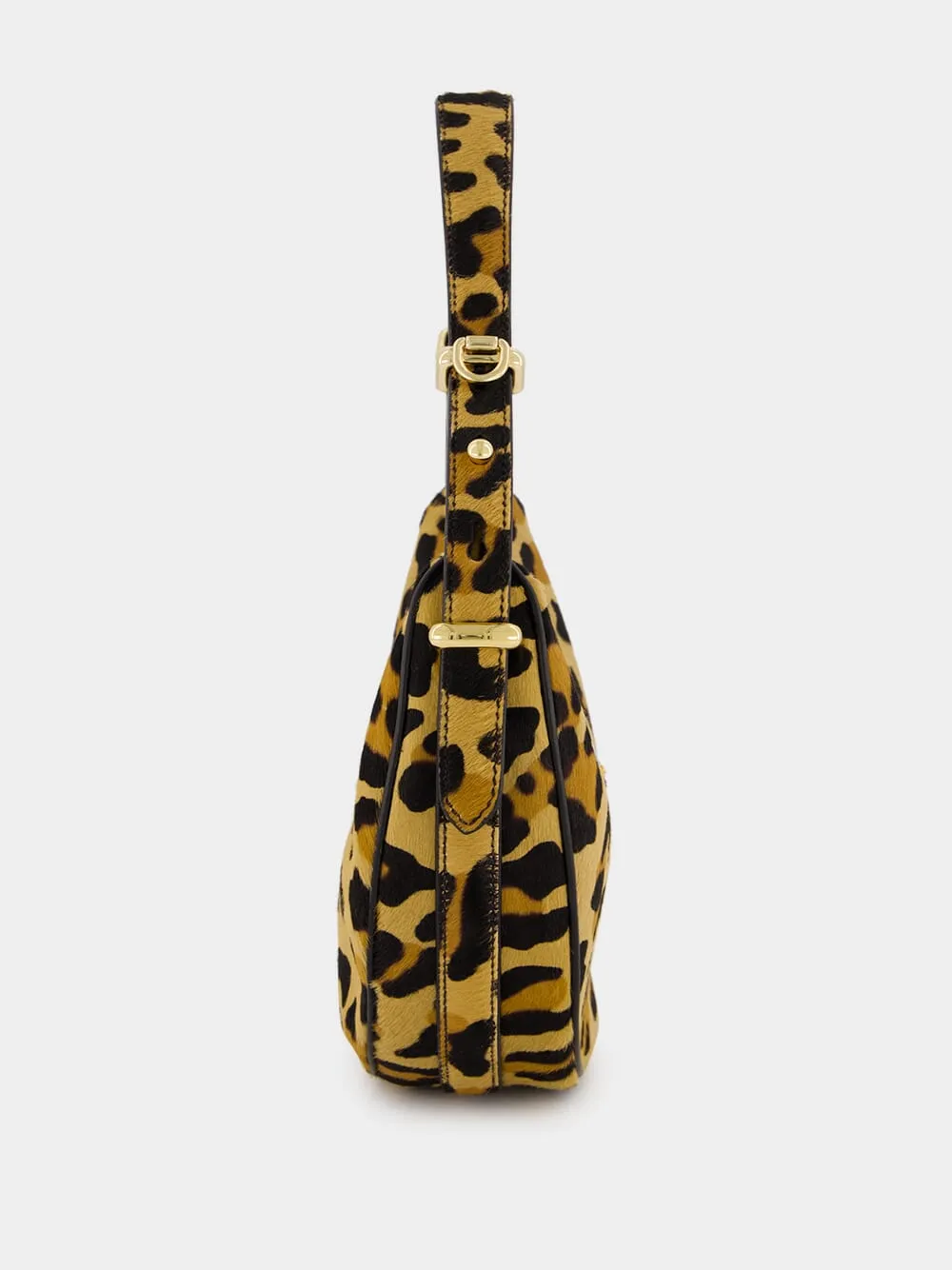 Leopard Print Arqué Leather Shoulder Bag sold by Fashion Clinic product image thumbnail 4