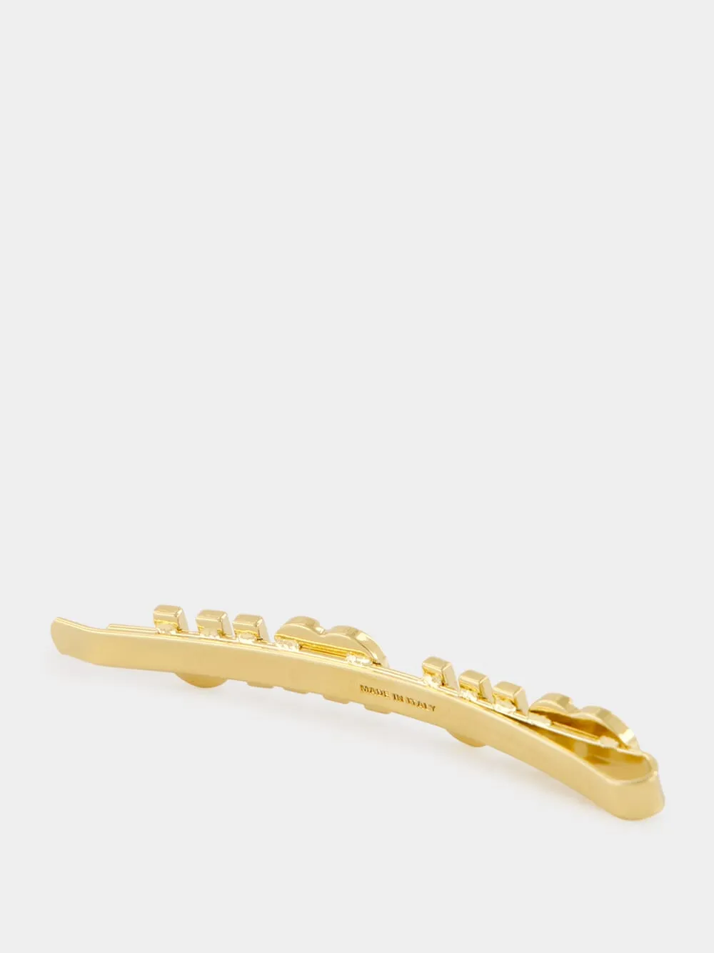 Black Enamel Logo Hair Clip sold by Fashion Clinic product image thumbnail 3