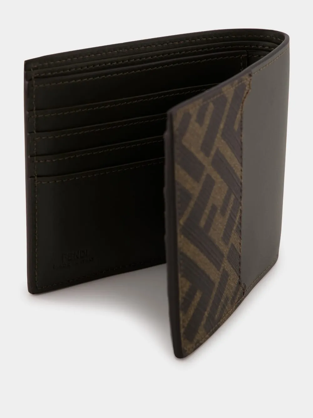 Khaki Green FF Bi-fold Wallet sold by Fashion Clinic product image thumbnail 4