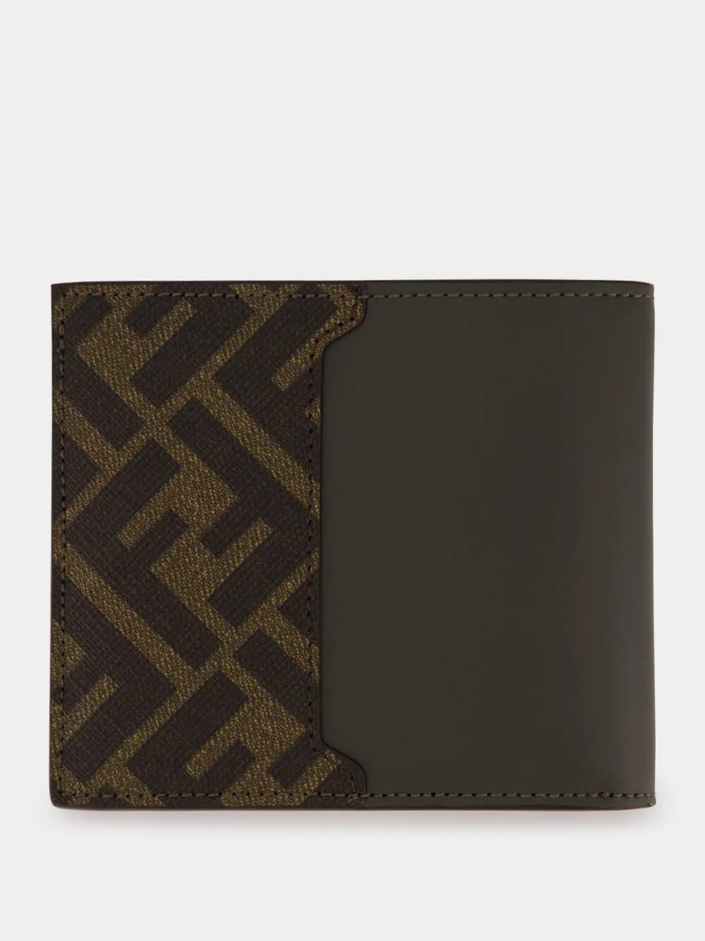 Khaki Green FF Bi-fold Wallet sold by Fashion Clinic product image thumbnail 2