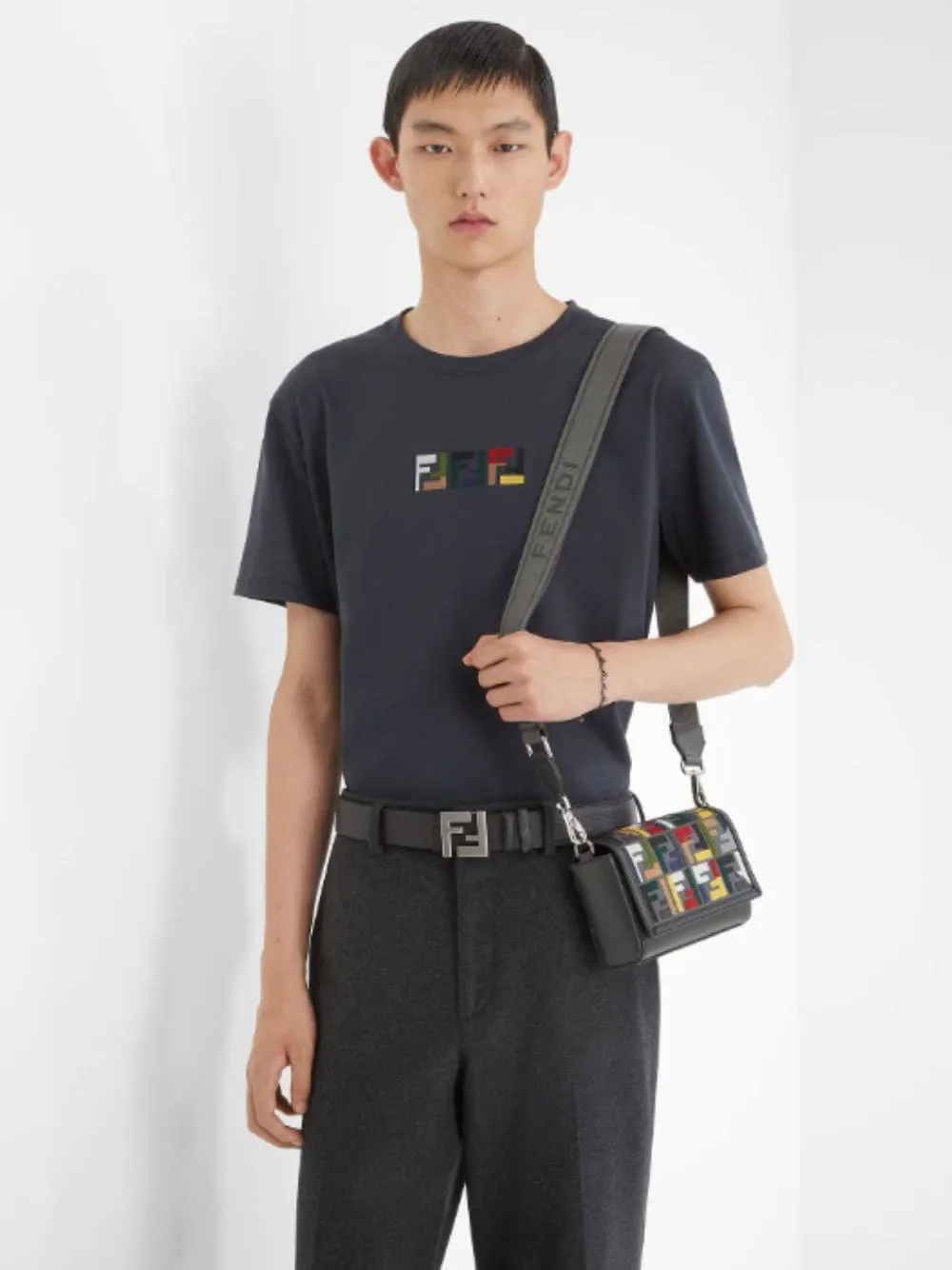 FF Compact Multicolour Embroidered Bag sold by Fashion Clinic product image thumbnail 2