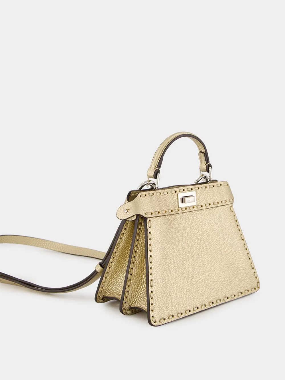 Gold Peekaboo ISeeU Petite Bag sold by Fashion Clinic product image thumbnail 3