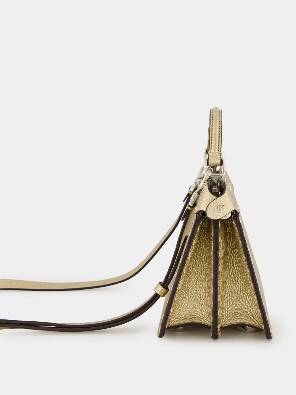 Gold Peekaboo ISeeU Petite Bag sold by Fashion Clinic product image thumbnail 4