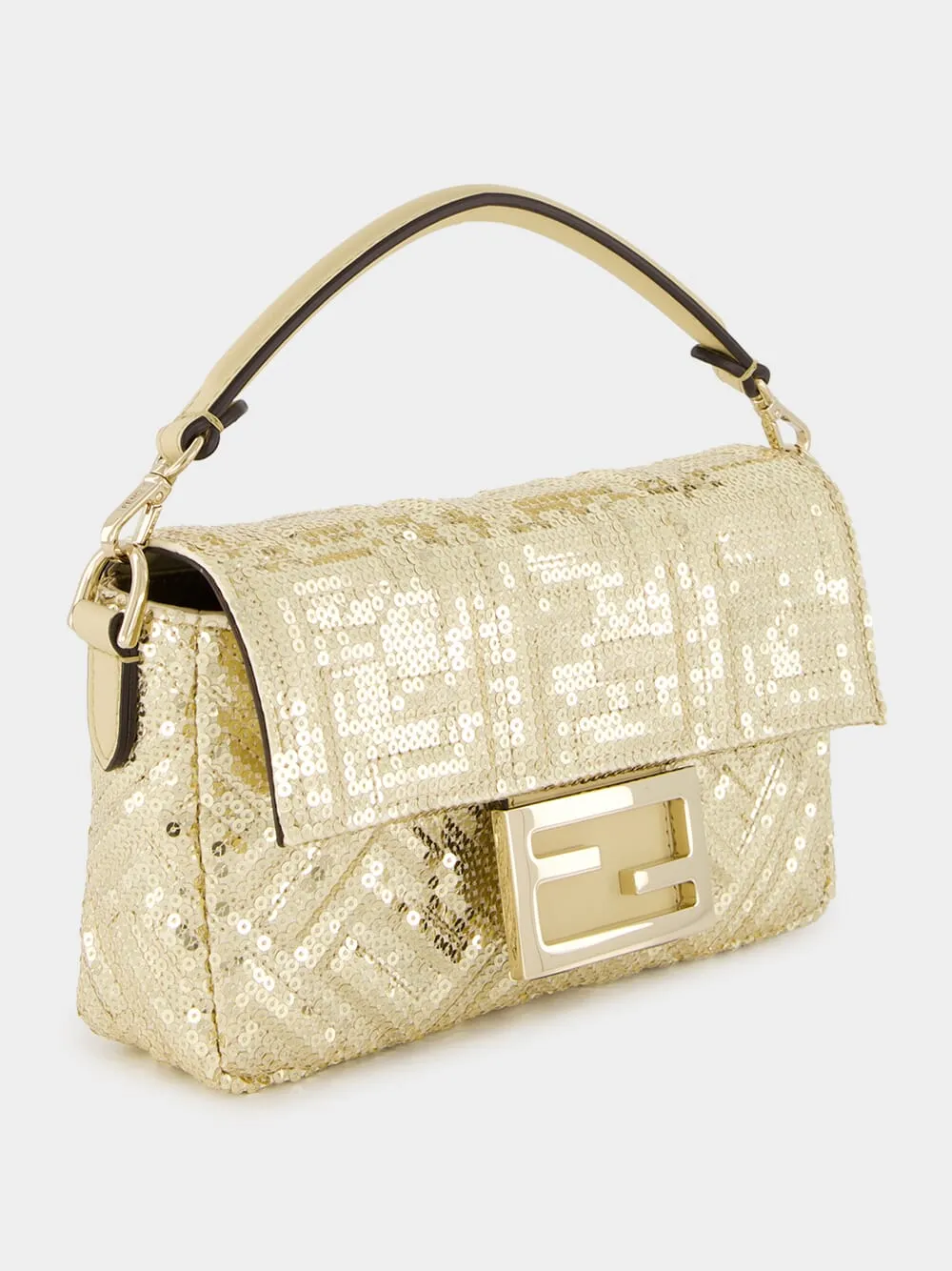 Gold Mini Baguette Sequin Bag sold by Fashion Clinic product image thumbnail 4