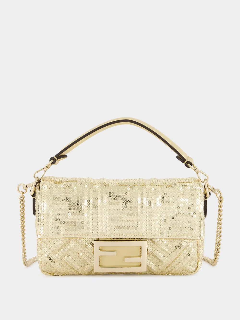 Gold Mini Baguette Sequin Bag sold by Fashion Clinic product image thumbnail 2