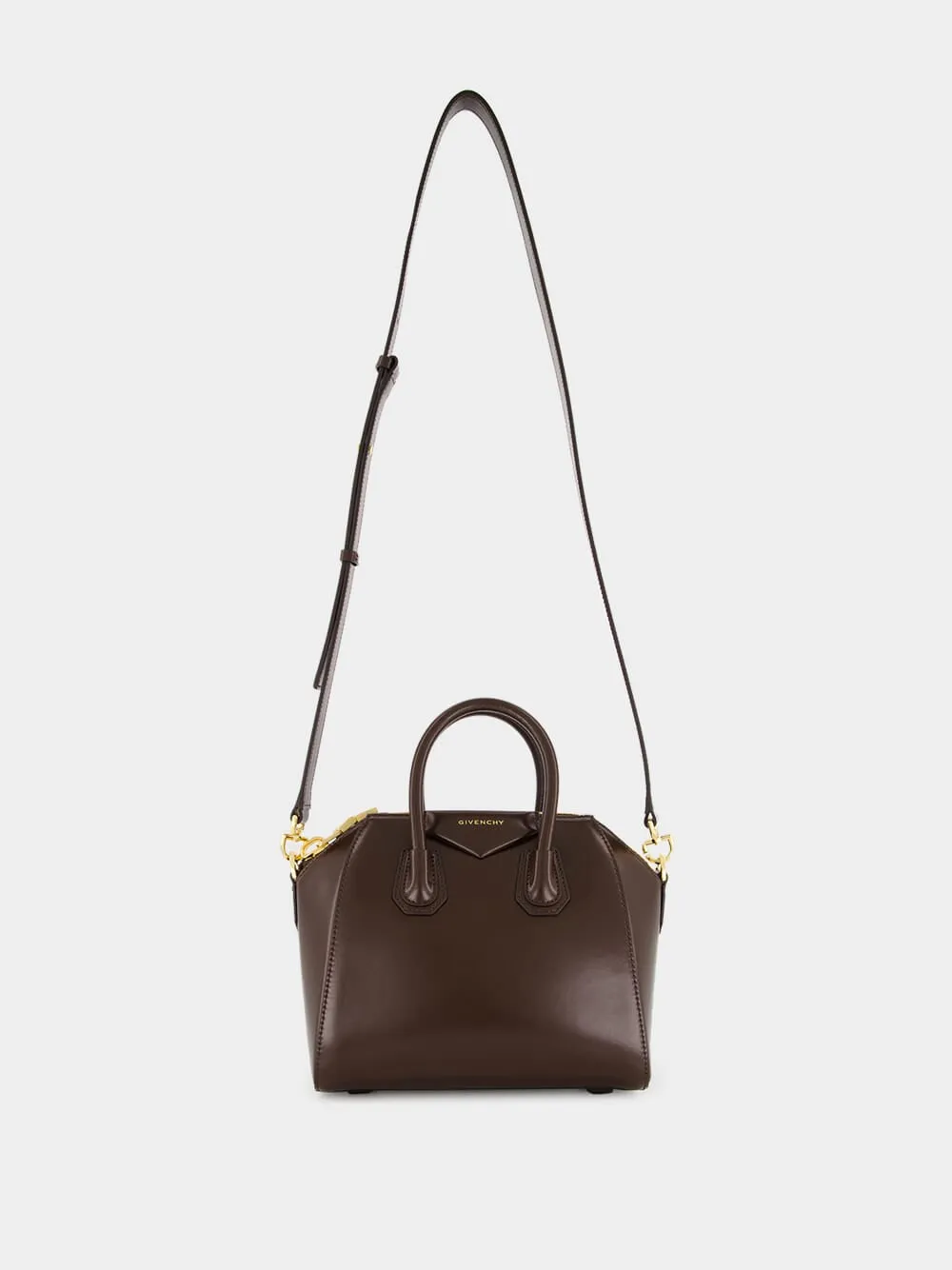 Ebony Brown Mini Antigona Bag sold by Fashion Clinic product image thumbnail 3
