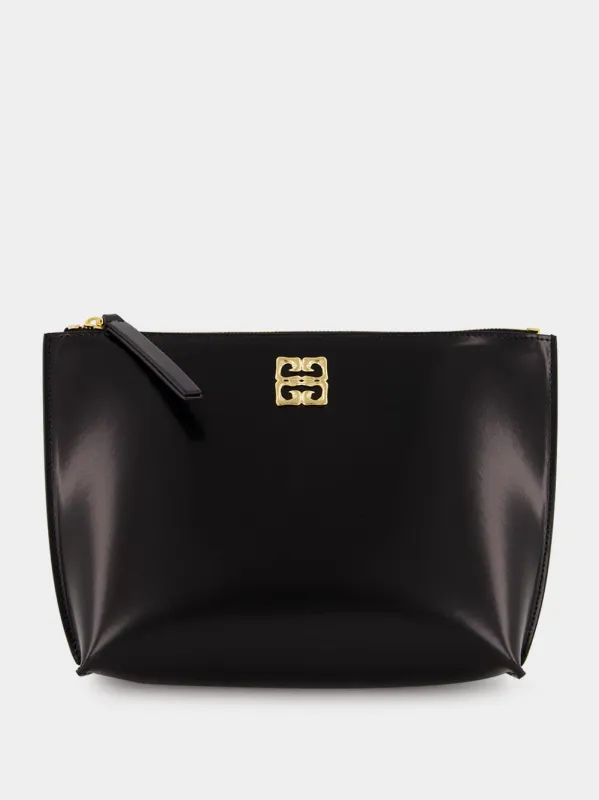 Black 4G Liquid Cosmetic Pouch made by Givenchy