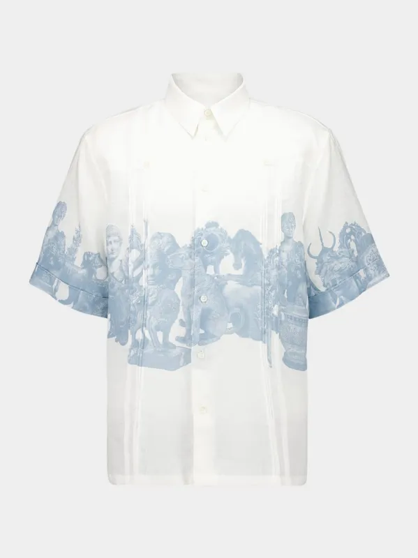Linen Shirt with Print made by Givenchy