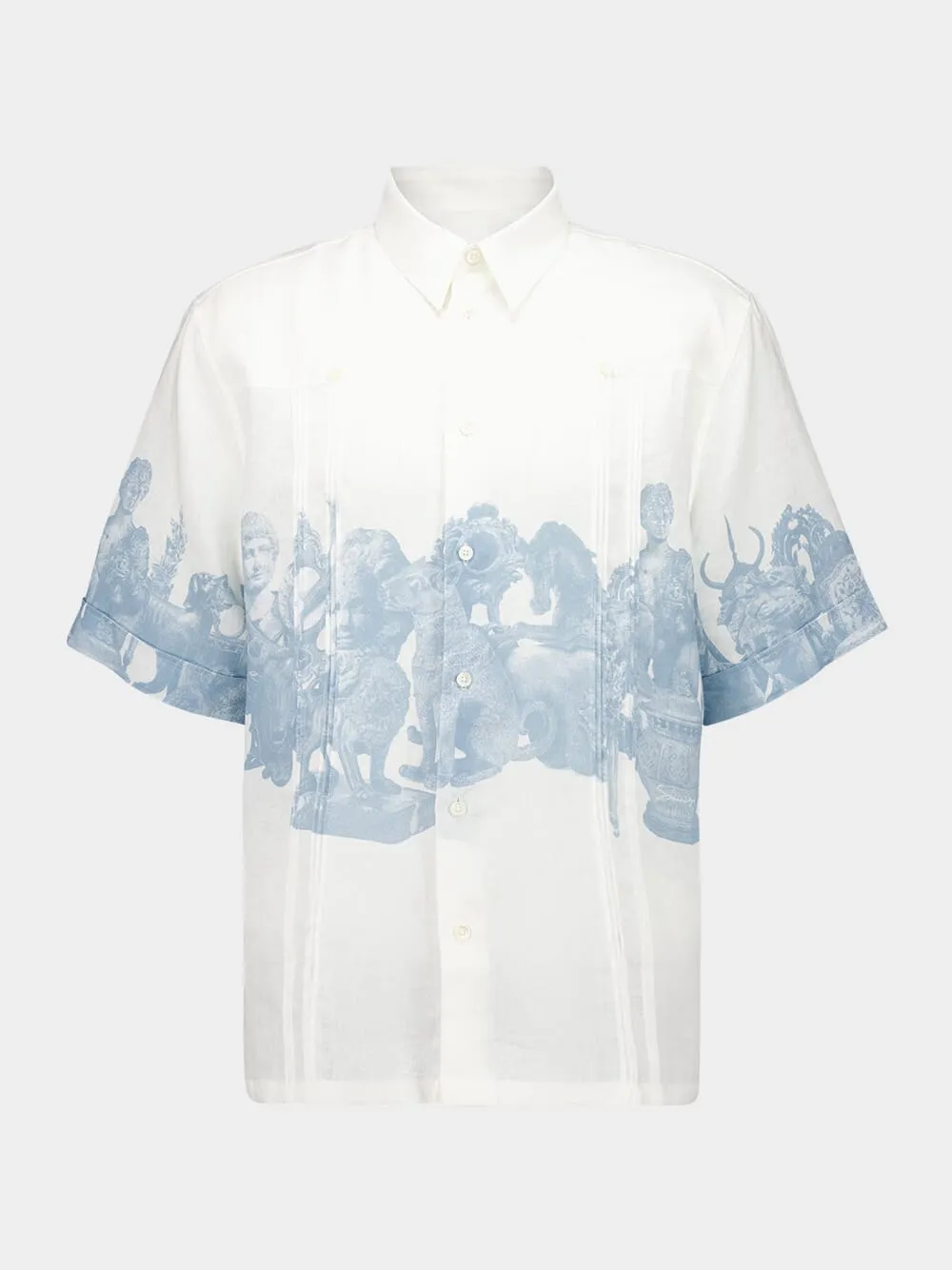 Linen Shirt with Print sold by Fashion Clinic
