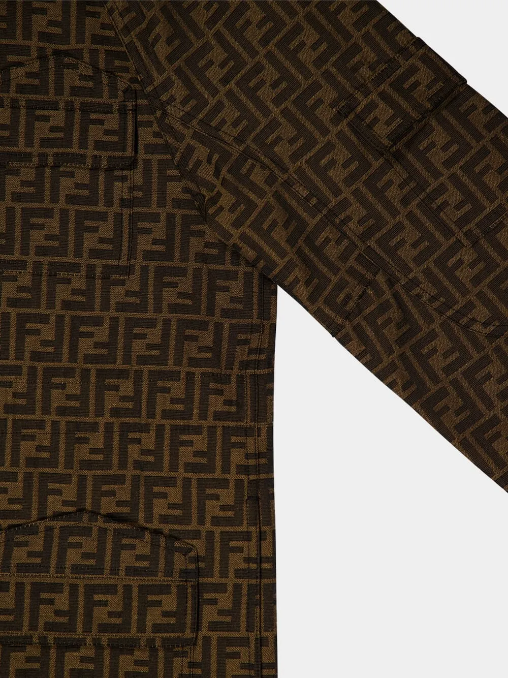 Brown FF Canvas Jacket sold by Fashion Clinic product image thumbnail 5