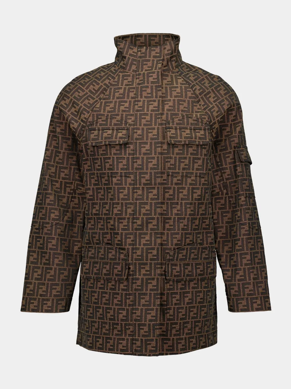 Brown FF Canvas Jacket sold by Fashion Clinic