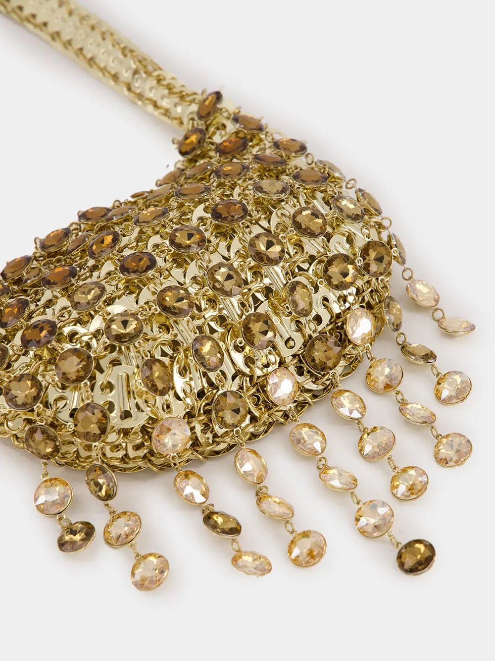 Gold Nano Bag with Gradient Crystal Strass sold by Fashion Clinic product image thumbnail 5