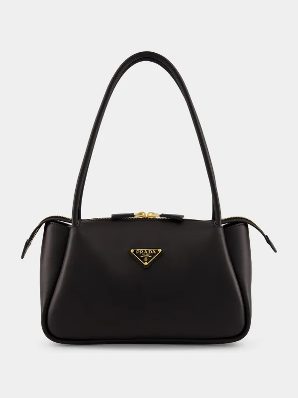 Black Medium Leather Handbag sold by Fashion Clinic