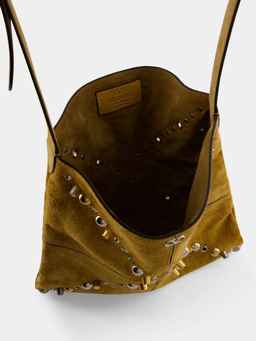 Camel Suede Nellcôte Fringe Shoulder Bag sold by Fashion Clinic product image thumbnail 5