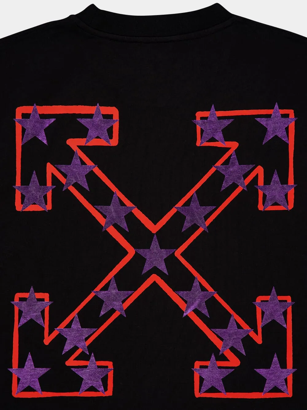 Black Starry Arrow Graphic T-Shirt sold by Fashion Clinic product image thumbnail 4