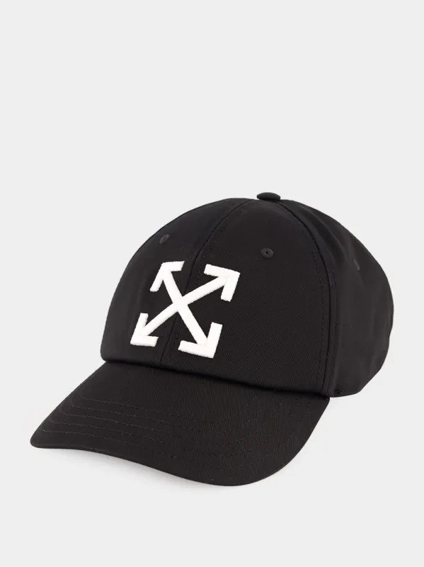 Black Baseball Cap with Arrow made by Off-White