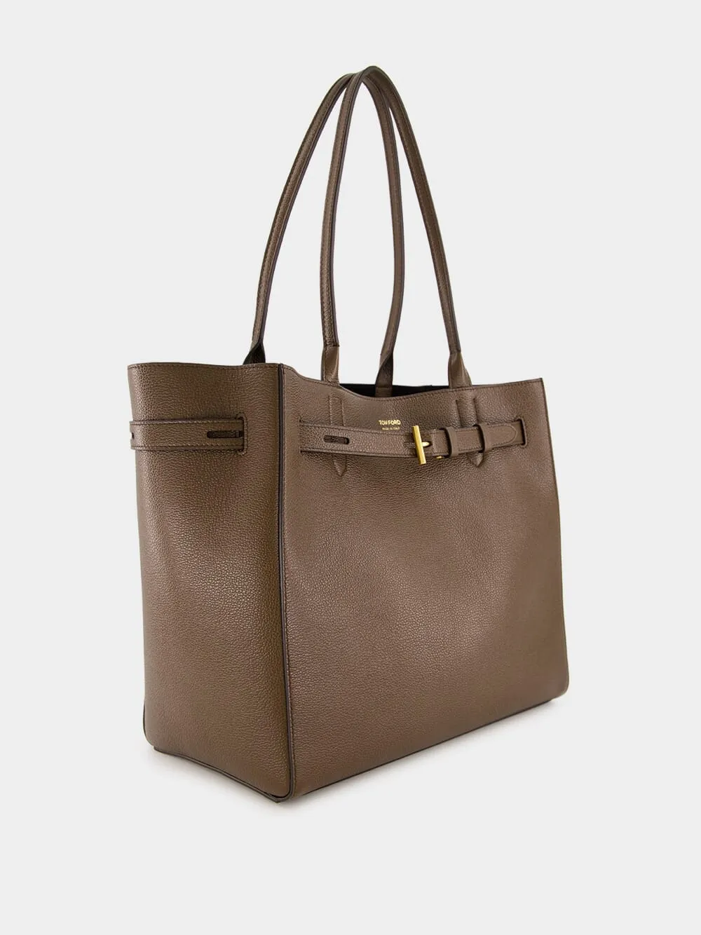 Brown Grain Leather Audrey Medium Tote sold by Fashion Clinic product image thumbnail 2