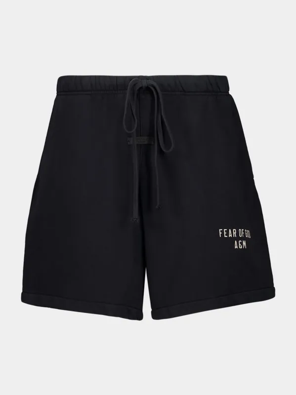Black Heavy Fleece Soccer Shorts sold by Fashion Clinic