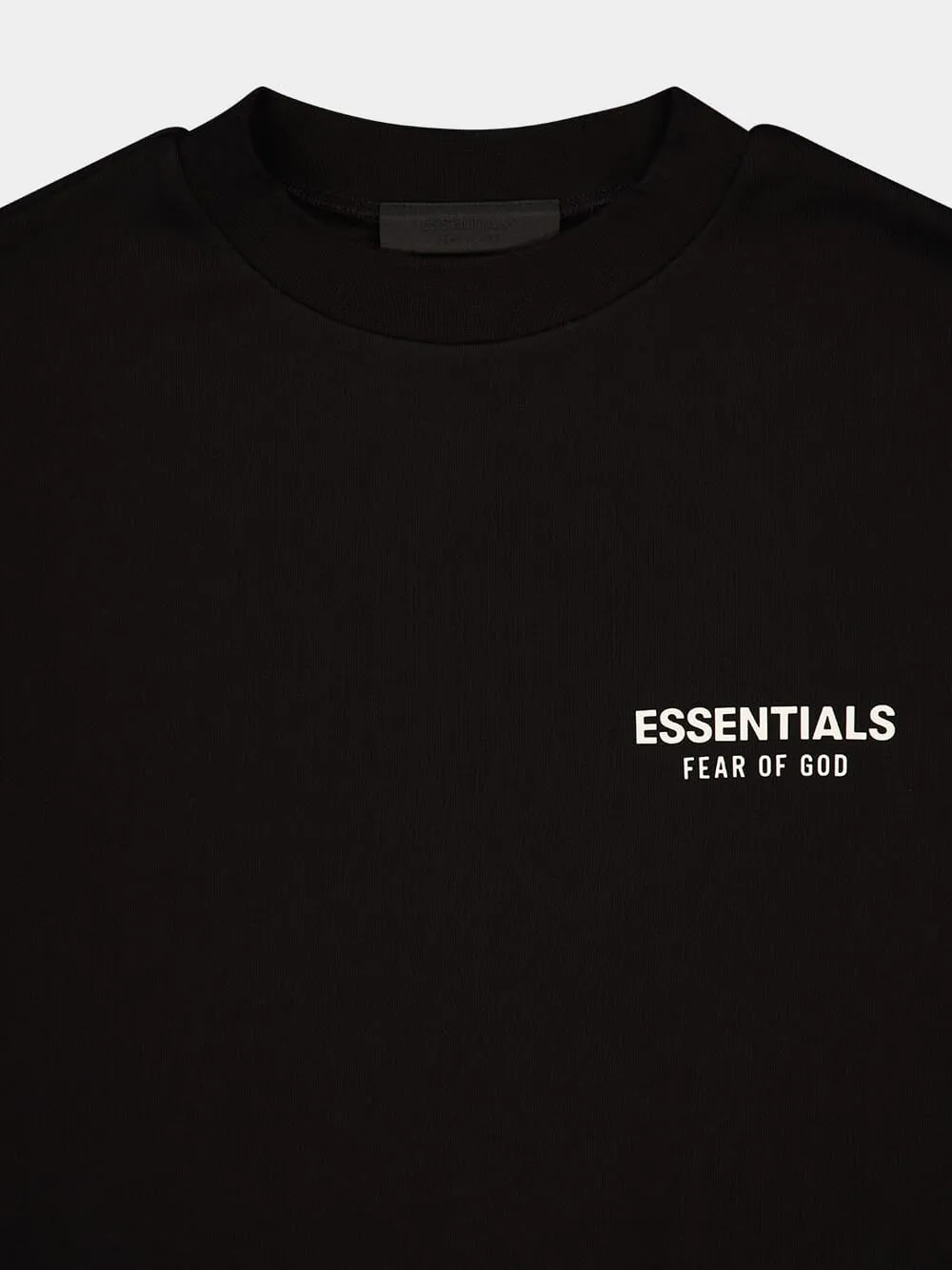 Black Essentials Fleece Crewneck sold by Fashion Clinic product image thumbnail 3