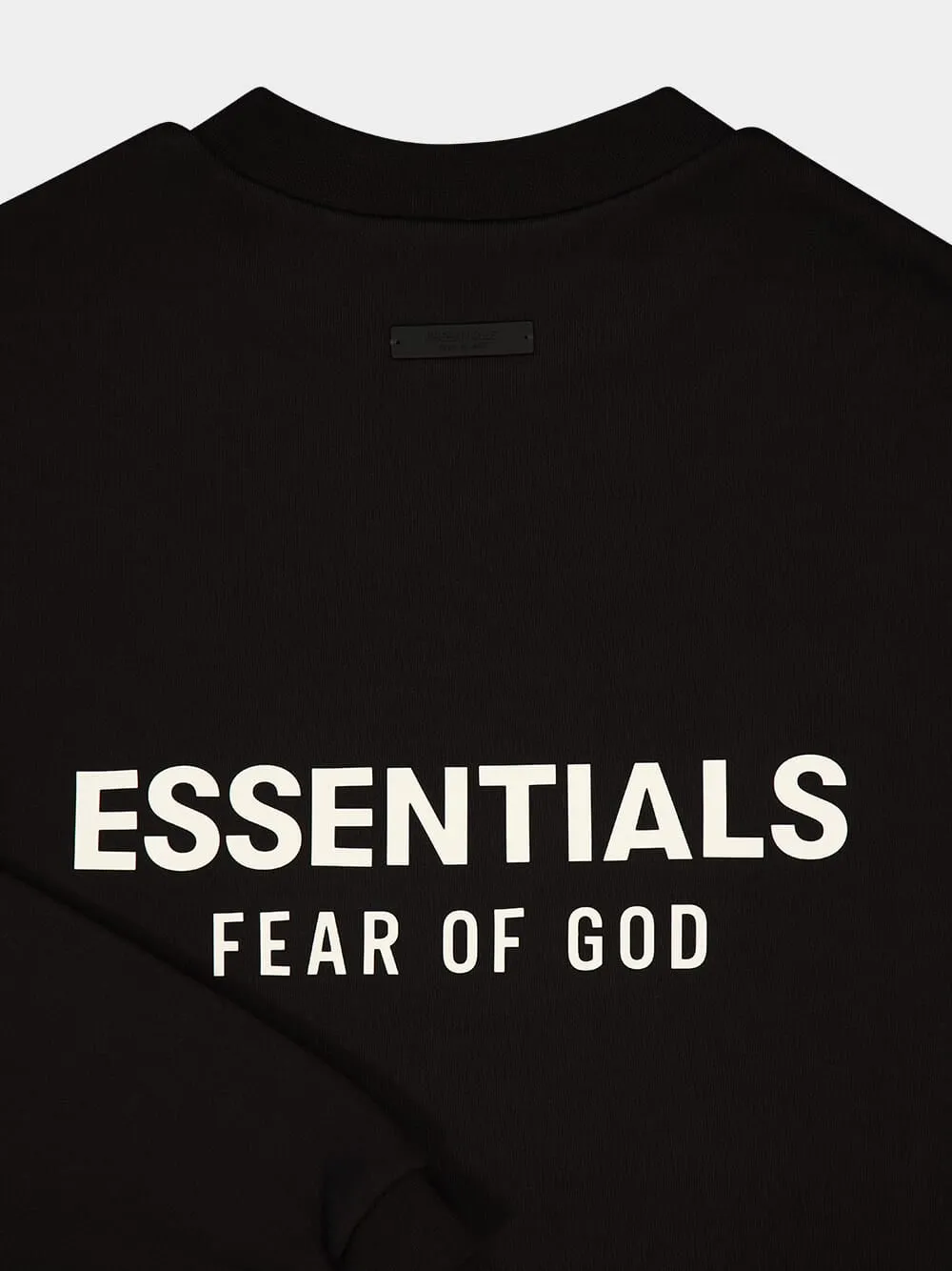 Black Essentials Fleece Crewneck sold by Fashion Clinic product image thumbnail 4