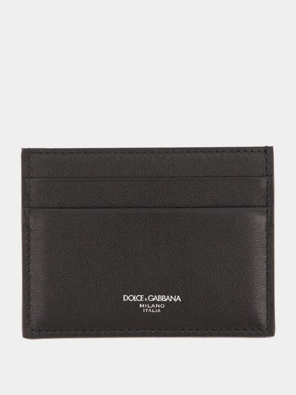 Black Calfskin Card Holder sold by Fashion Clinic