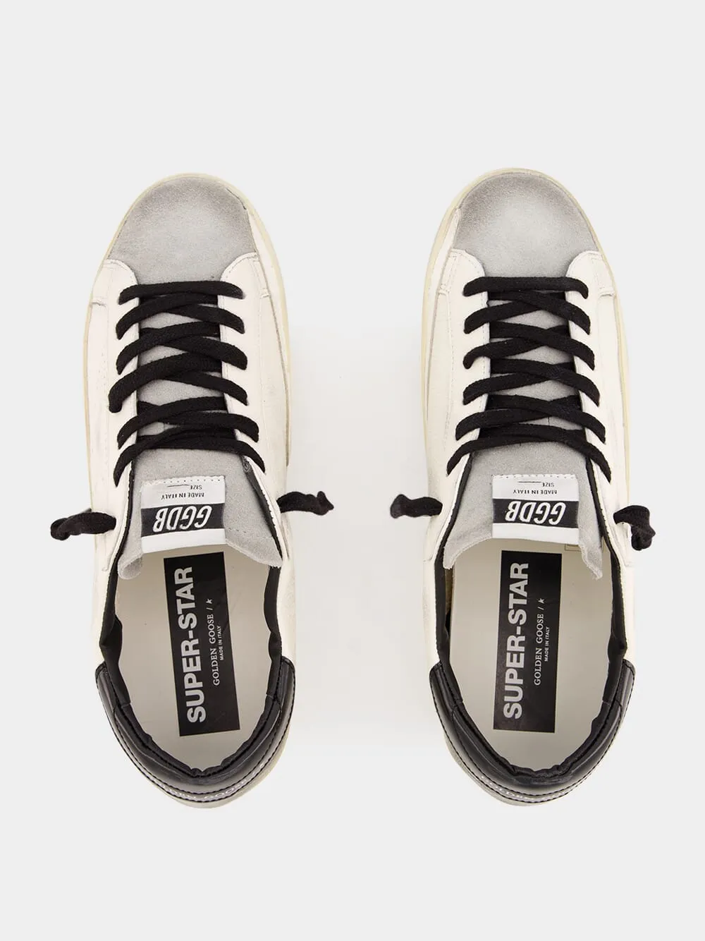 White Superstar Leather Sneakers sold by Fashion Clinic product image thumbnail 4