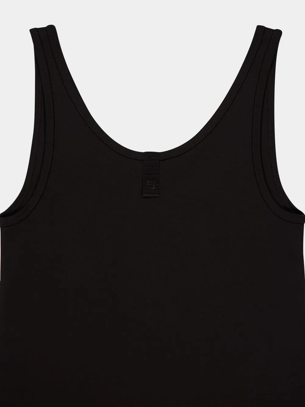 Black Cotton Sleeveless Top with Bow sold by Fashion Clinic product image thumbnail 4