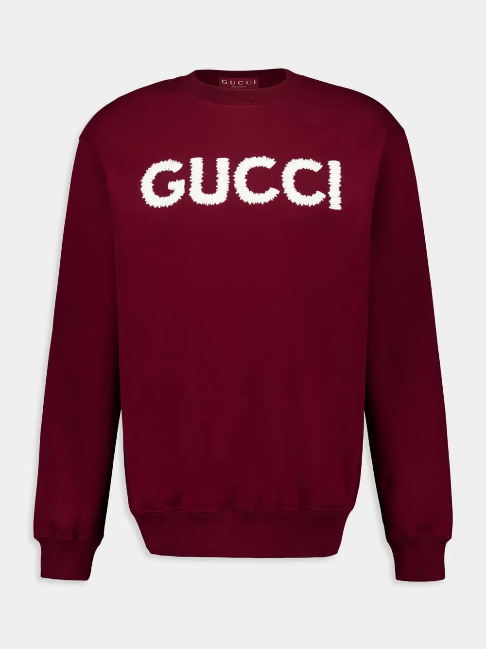 Rosso Ancora Red Embroidered Cotton Sweatshirt sold by Fashion Clinic