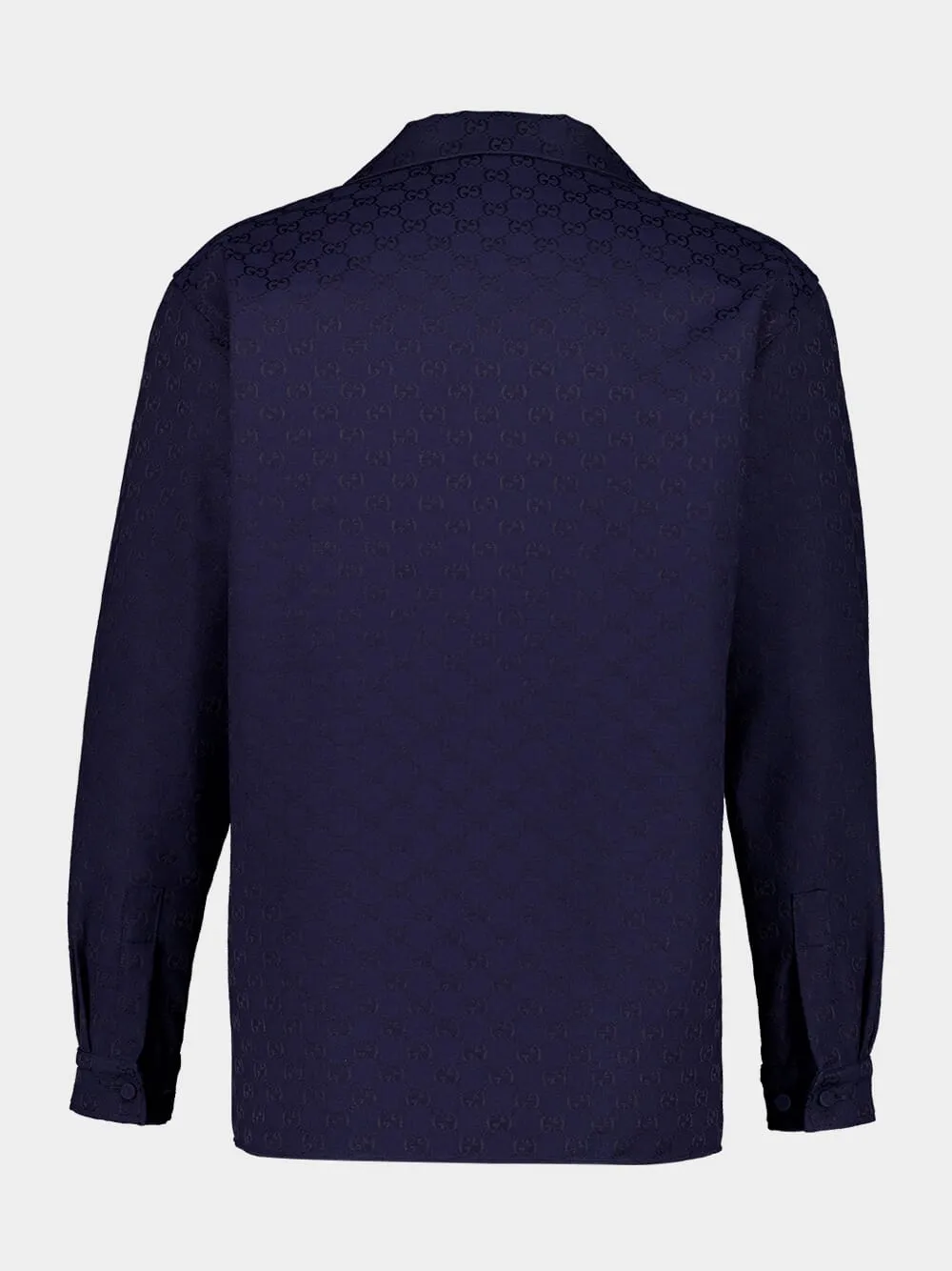 Dark Blue GG Canvas Shirt sold by Fashion Clinic product image thumbnail 2