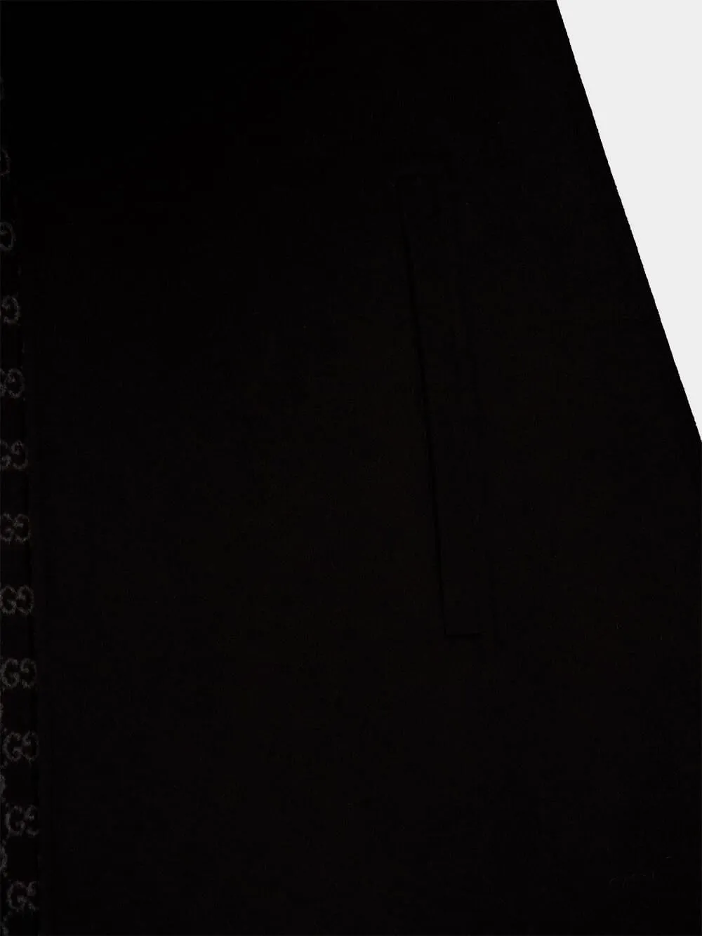 Black Wool and Silk Horsebit Cape sold by Fashion Clinic product image thumbnail 5