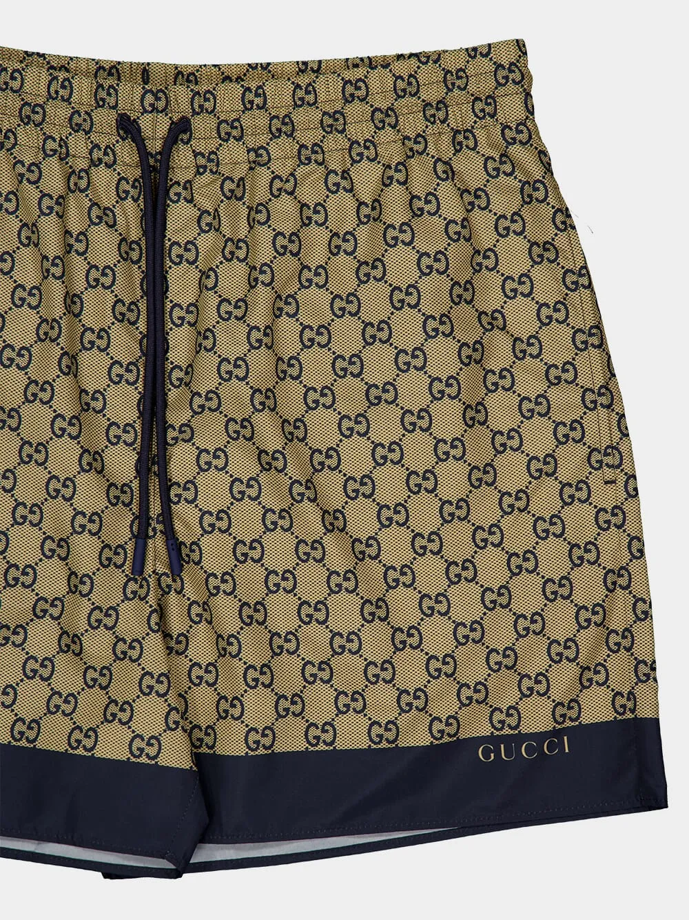 Beige GG Printed Tech Swim Shorts sold by Fashion Clinic product image thumbnail 3