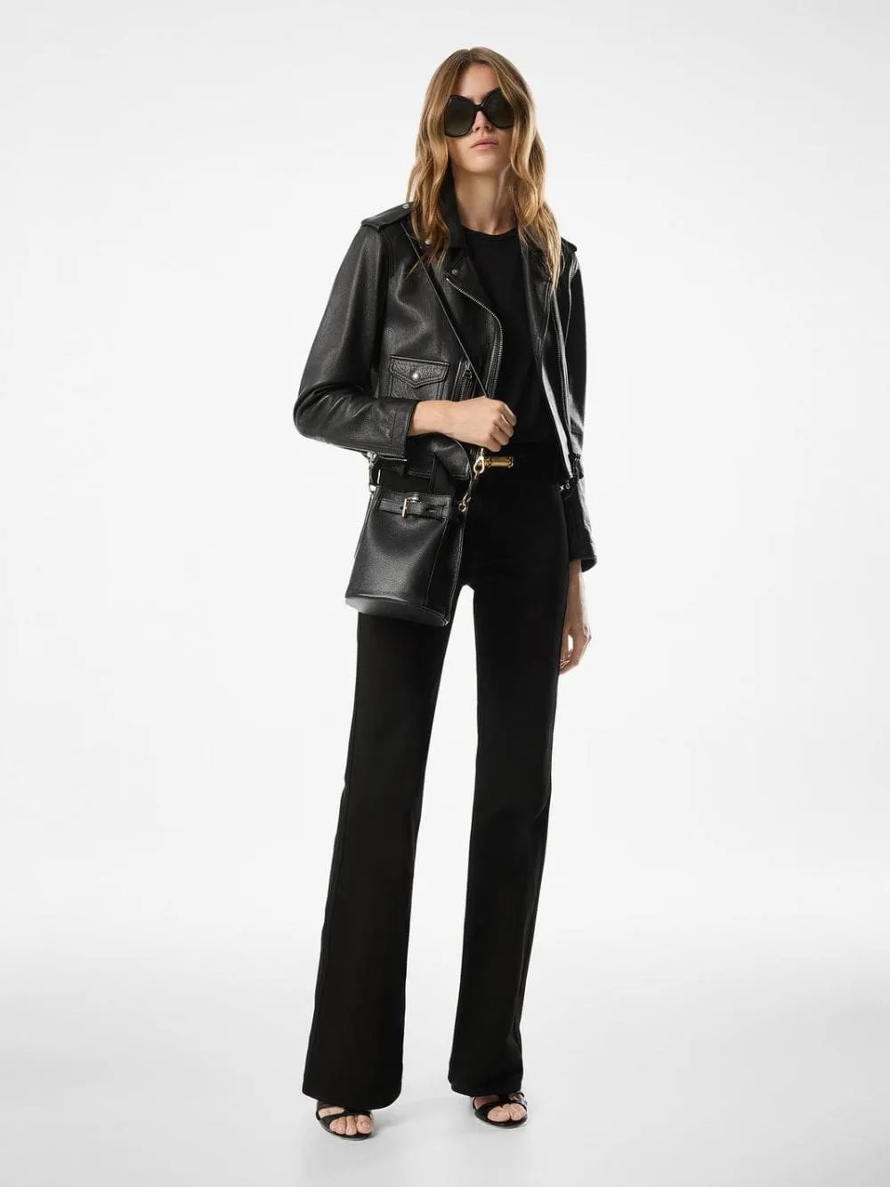 Black Mini Audrey Bucket Bag sold by Fashion Clinic product image thumbnail 2