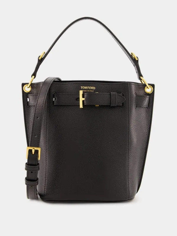 Black Mini Audrey Bucket Bag sold by Fashion Clinic