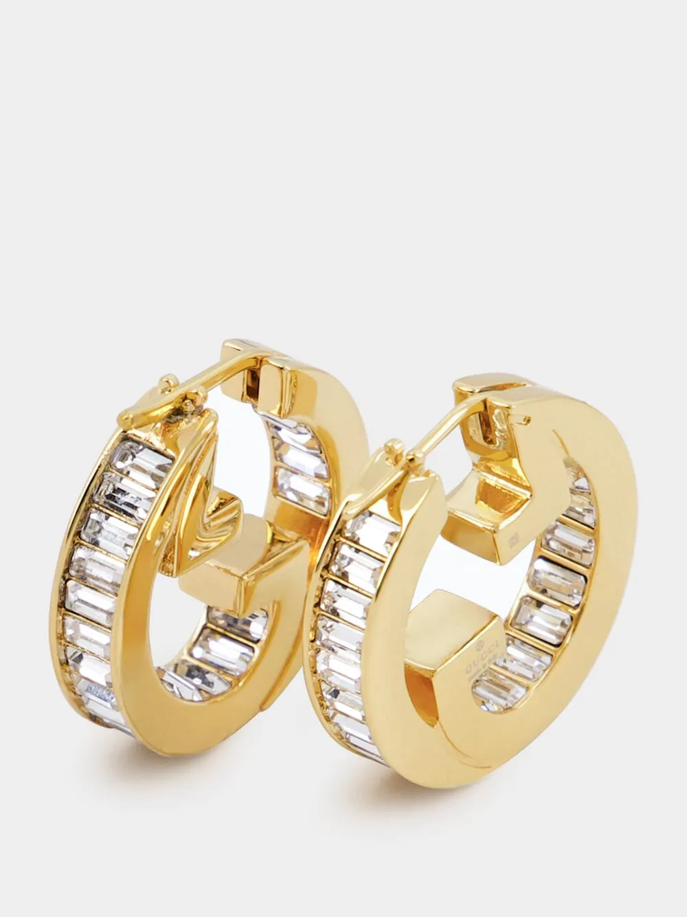 Gold Blondie Crystal Hoop Earrings sold by Fashion Clinic product image thumbnail 2