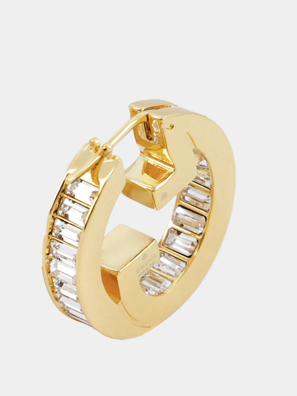 Gold Blondie Crystal Hoop Earrings sold by Fashion Clinic product image thumbnail 3