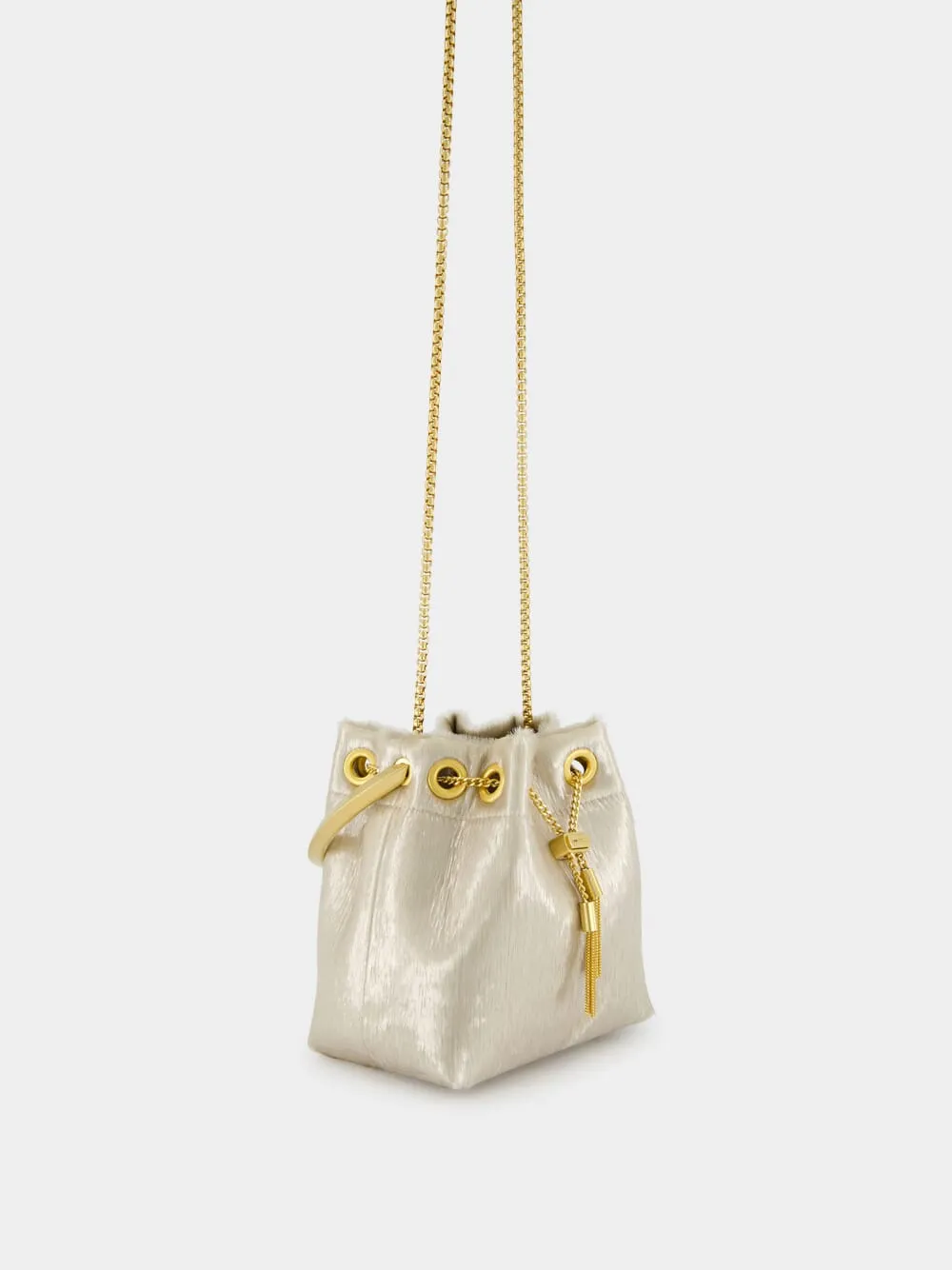 Champagne Bon Bon Gold Bucket Bag sold by Fashion Clinic product image thumbnail 3