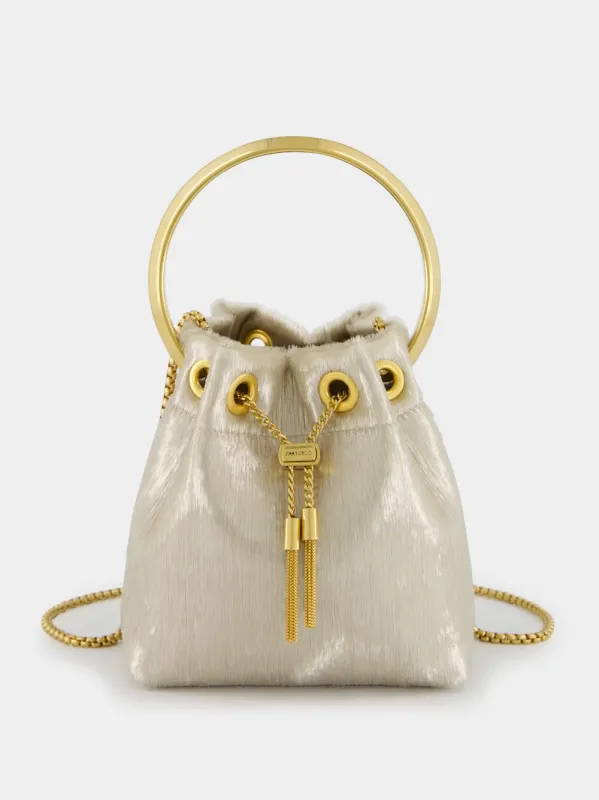 Champagne Bon Bon Gold Bucket Bag sold by Fashion Clinic